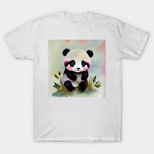 Cute Baby Panda Art 2 T-Shirt